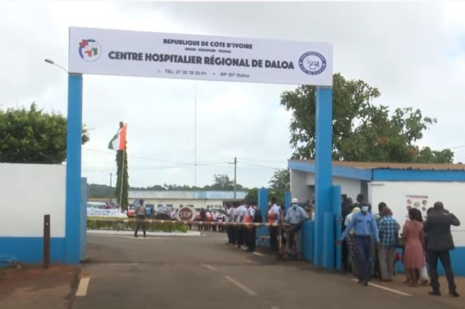 Façade du Centre Hospitalier Régional de Daloa.